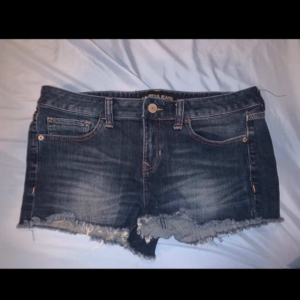 2- shorts. One express Jean color &other oldnavy.